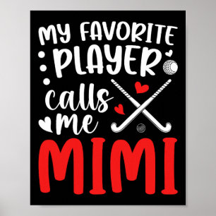 Field Hockey Mimi Grandma Proud Field Hockey Playe Poster
