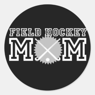 Field Hockey Mom Classic Round Sticker