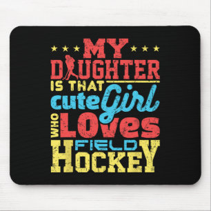Field Hockey Mom Dad Parent Mouse Pad
