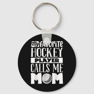 Field Hockey Mom Shirt Women Field Hockey Lover Keychain
