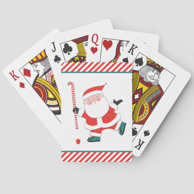 Field Hockey Novelty Gifts Playing Cards (Back)