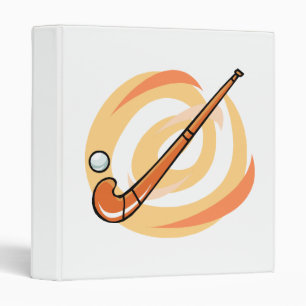Field Hockey orange logo Binder