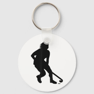 Field Hockey Player _1 Keychain