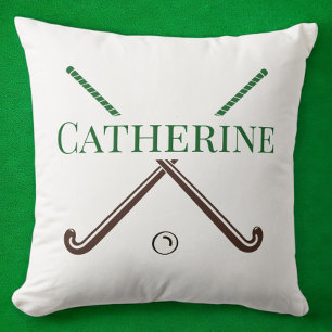 Field Hockey Player End of Year Custom Gift Throw Pillow