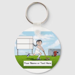 Field Hockey Player - Female Keychain