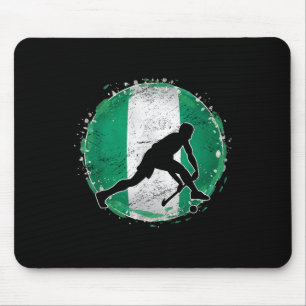 Field Hockey Player Nigeria Nigerian Flag Nigeria Mouse Pad