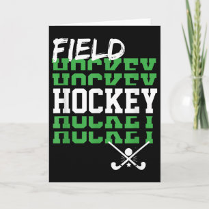 Field Hockey Player Saying Fans Game Day Team Coac Card