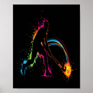 Field Hockey Player Stick Ll Sport Dynamic Poster