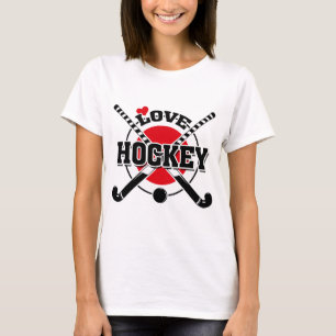 Field Hockey Players, Crossed Hockey Sticks T-Shirt