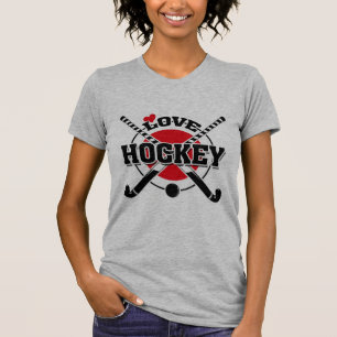 Field Hockey Players, Crossed Hockey Sticks T-Shirt