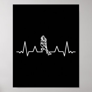 Field-hockey-players Indoor-hockey Heartbeat Field Poster