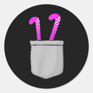 Field Hockey Pocket _2 Classic Round Sticker
