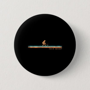 Field Hockey Retro Vintage Field Hockey _1 2 Inch Round Button