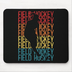 Field Hockey Retro Vintage Field Hockey Mouse Pad