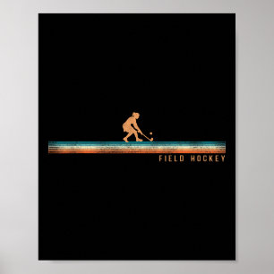 Field Hockey Retro Vintage Field Hockey Poster
