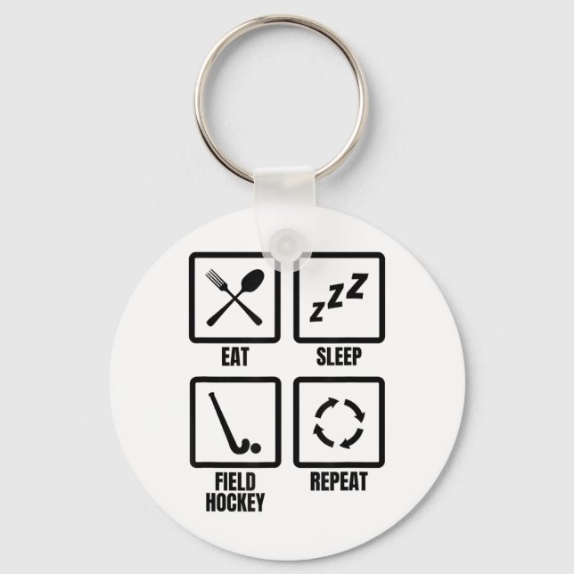 Field Hockey Schedule Workout  Keychain (Front)