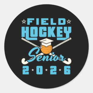 Field Hockey Senior 2026 Graduating Cl Senior Nigh Classic Round Sticker