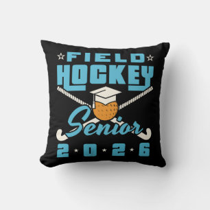 Field Hockey Senior 2026 Throw Pillow