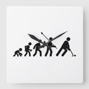 Field Hockey Square Wall Clock
