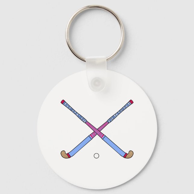 Field Hockey Sticks Keychain (Front)