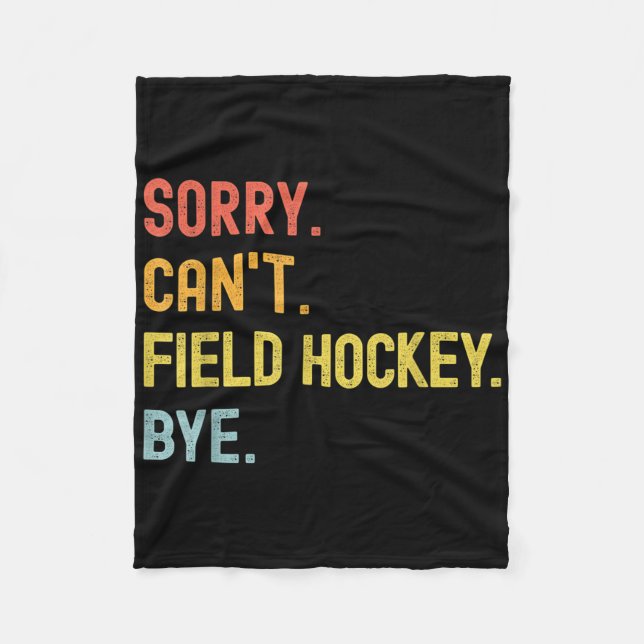 Field Hockey Training Quote For Player Field Hocke Fleece Blanket (Front)