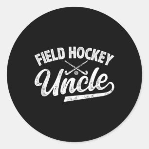 Field Hockey Uncle Of A Field Hockey Player Uncle Classic Round Sticker