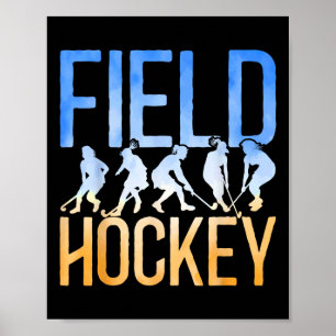 Field Hockey Watercolor Field Hockey Poster