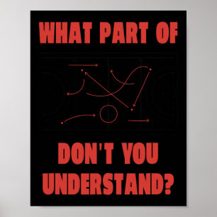 Field Hockey What Part Of Game Plan Don't You Unde Poster
