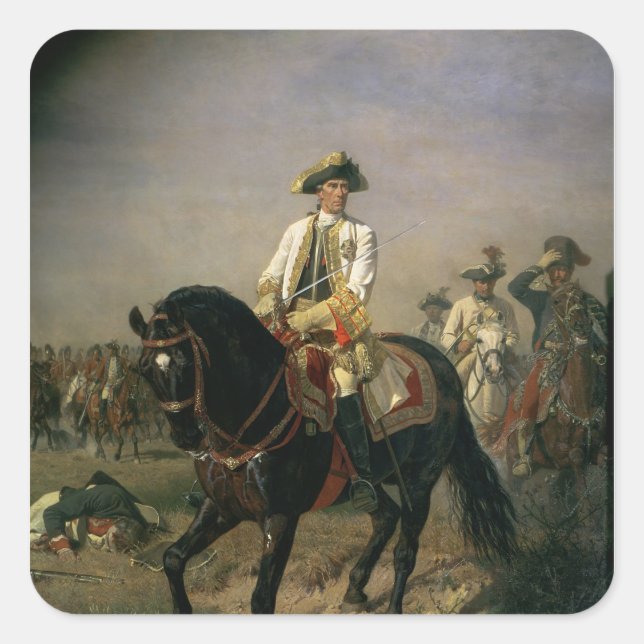 Field Marshal Baron Ernst von Laudon Square Sticker (Front)