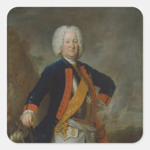 Field Marshal Count Finck von Finckenstein Square Sticker
