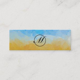 Field Monogram Mini Business Card