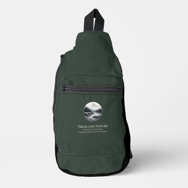 Field & Nature Deep Green Sling Bag (Front)