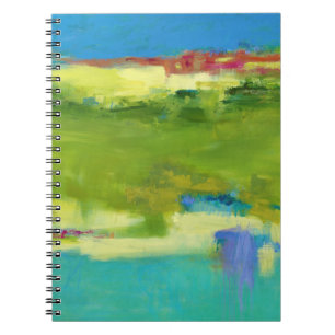 Field Notes - Abstract Green Art Notebook