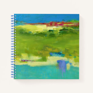 Field Notes - Abstract Green Art Notebook