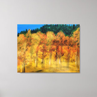 Field of Aspens Canvas Print