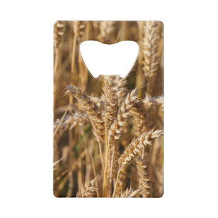 Field of barley credit card bottle opener