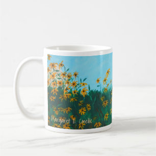 Field of Black-Eyed Susans by Farmhouse Painting Coffee Mug