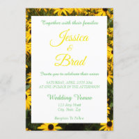 Field of Black Eyed Susans Wedding Invitation