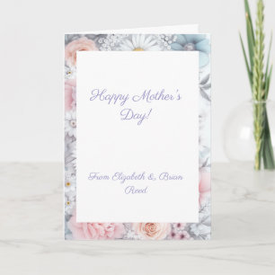 Field of Blooms Colorful Elegant Greeting Card
