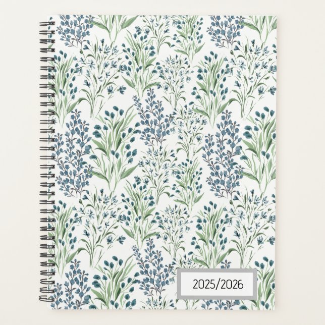 Field of Blue Florals Planner (Front)