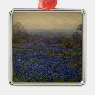 Field of Bluebonnet Flowers (Rural Landscape) Metal Ornament