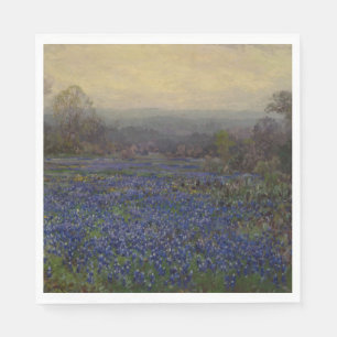 Field of Bluebonnet Flowers (Rural Landscape) Napkin