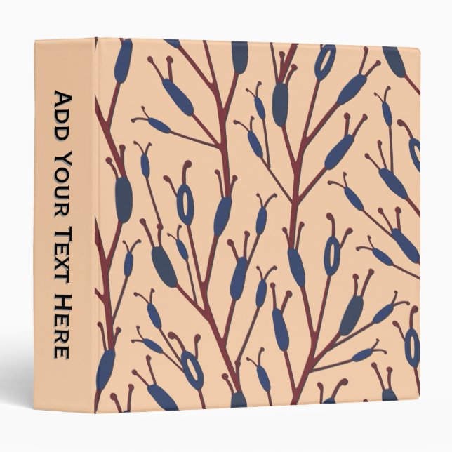 Field of Cat Tails against a Peach Background Binder (Front/Spine)