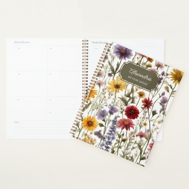 Field of Country Wildflowers Planner (Display)