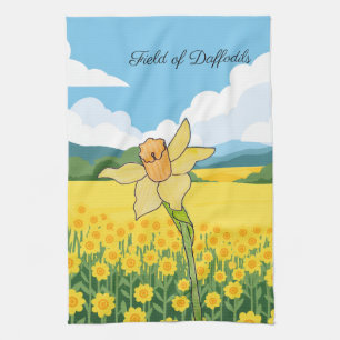 Field of Daffodils Kitchen Towel