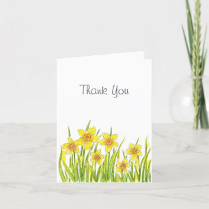 Field of Daffodils Thank You Card