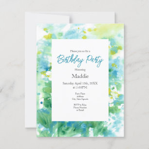 'Field of Daisies Abstract' Invitation