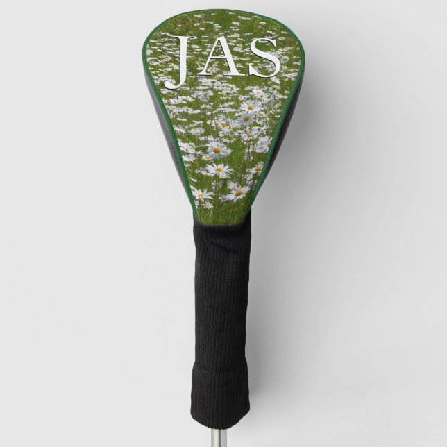 Field of Daisies Alaskan Wildflowers Golf Head Cover (Front)