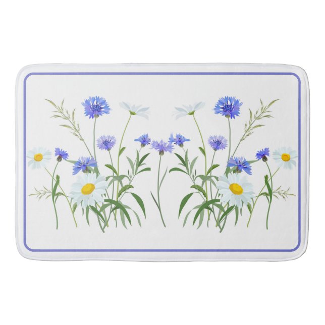 Field of Daisies Bath Mat (Front)