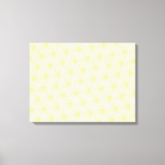 Field of Daisies Canvas Print, Yellow Print (Front)